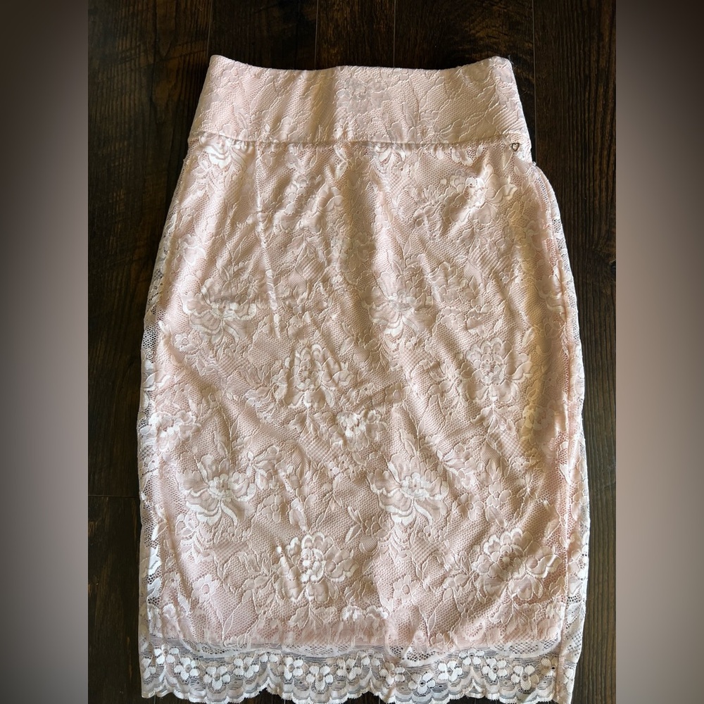 Thalia Sodi lace light pink skirt new with tags